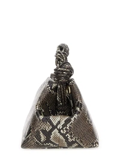 Ganni Bou Bag Small Woman Python Print In Multi