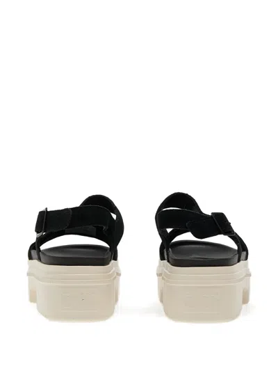 Converse Lugged Heel Buckle-strap Platform Sandals In Black