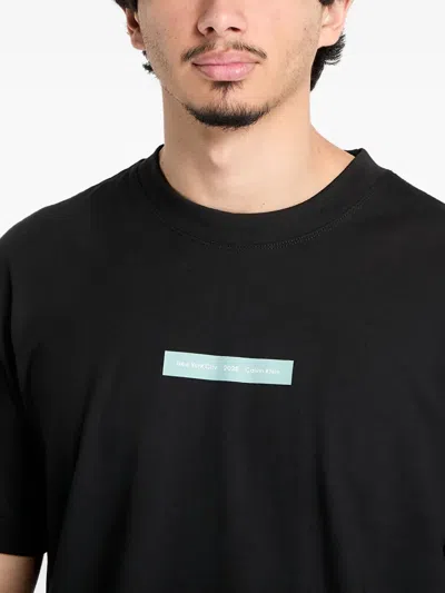 Calvin Klein Short-sleeved T-shirt In Black