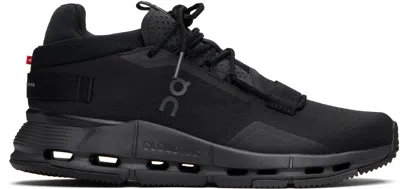 On Running Technical Fabric Sneakers With Rubber Sole In Black