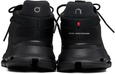 On Running Technical Fabric Sneakers With Rubber Sole In Black