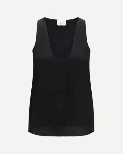 Sa Su Phi Scoop-neck Top In Black