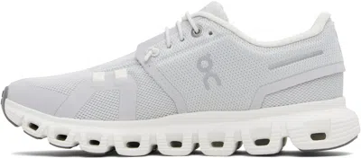 On Breathable Grey Sneakers With Textured Rubber Sole In Gray