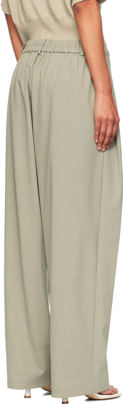 Cordera Green Wide-leg Trousers In Green