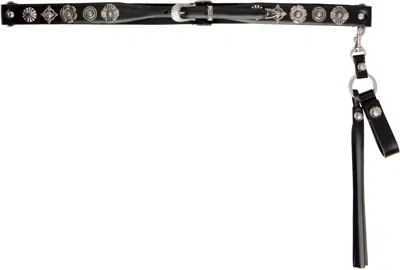 Toga Black Tassel Key Ring Belt In Black