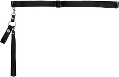 Toga Black Tassel Key Ring Belt In Black