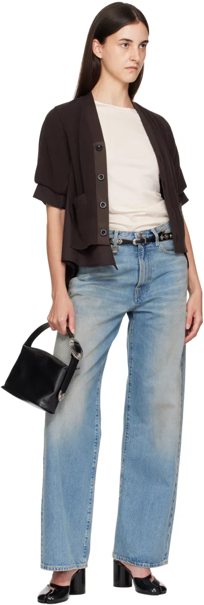 Toga Black Tassel Key Ring Belt In Black