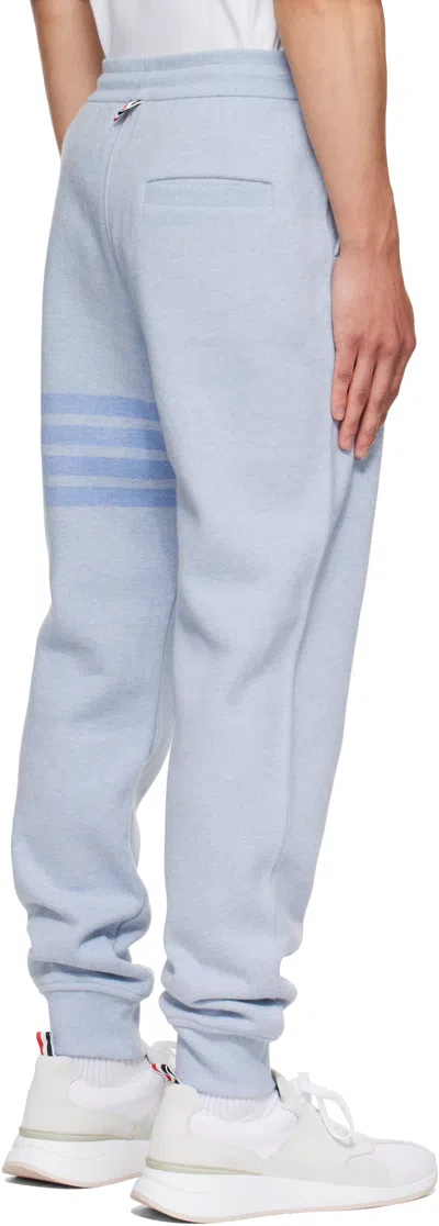 Thom Browne Blue Classic Loopback 4-bar Sweatpants In Blue