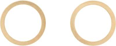 Maison Margiela Number Reference Earrings In Gold