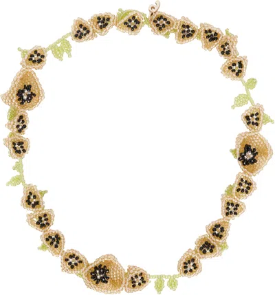 Pura Utz Poppy Galore Necklace In Yellow