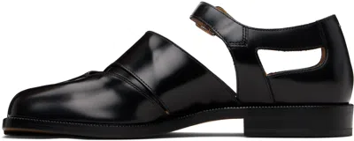 Maison Margiela Tabi Leather Sandals Woman Black In T8013 Black