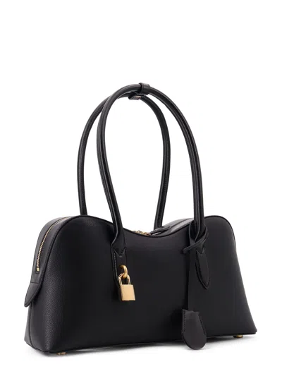 Stella Mccartney Stella Ryder Medium Vegan Leather Shoulder Bag In Black