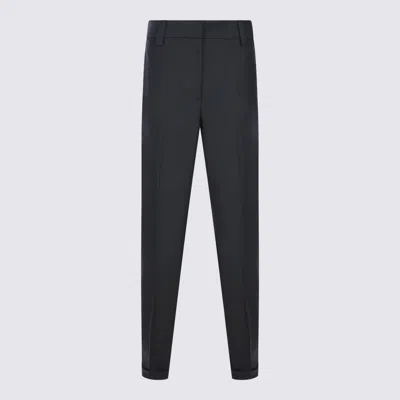 Antonelli Trousers Blacks And Greys In Blue