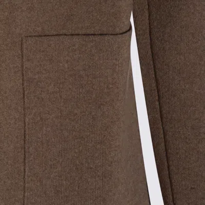 Lardini Two-button Patch-pockets Cardigan In Brown