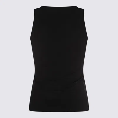Diesel Black Stretch Cotton T-lynys-od Tank Top In Black