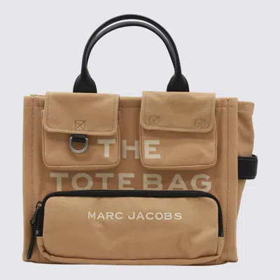 Marc Jacobs Medium Cargo Tote Bag Beige In Canvas In Nude