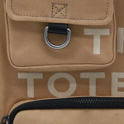 Marc Jacobs Medium Cargo Tote Bag Beige In Canvas In Nude