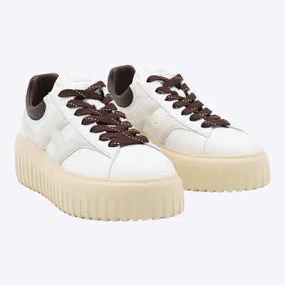 Hogan H-stripes Sneakers In White