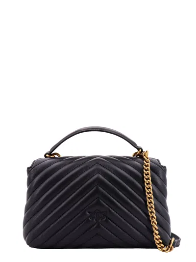 Pinko Classic Lady Love Bag Puff Chevron In Black