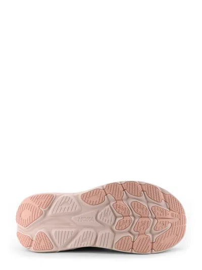 Hoka Clifton 10 Rubber-trimmed Jacquard-mesh Sneakers In Pink