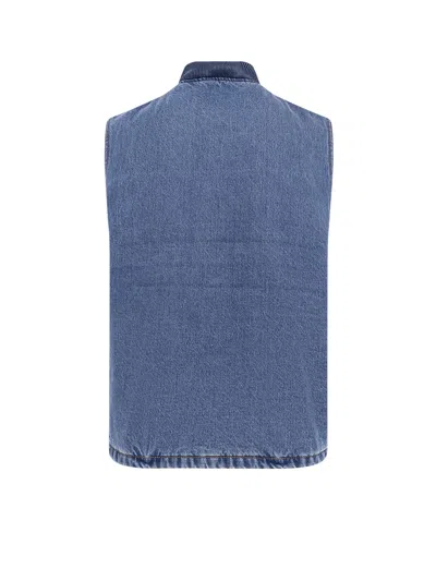 Levi's Workwear Sansome Padded Denim Vest In Navy