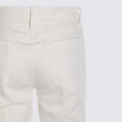 Mother Stretch Denim The Rambler Trousers In White
