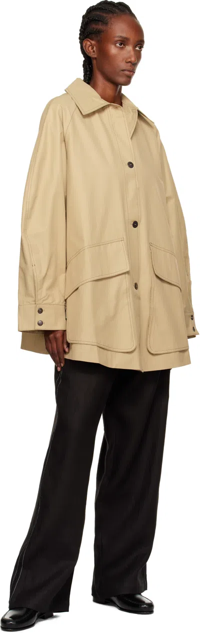 Cordera Beige Patch Pocket Jacket In Nude