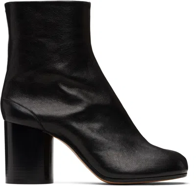 Maison Margiela Black Tabi Ankle Boots In Black
