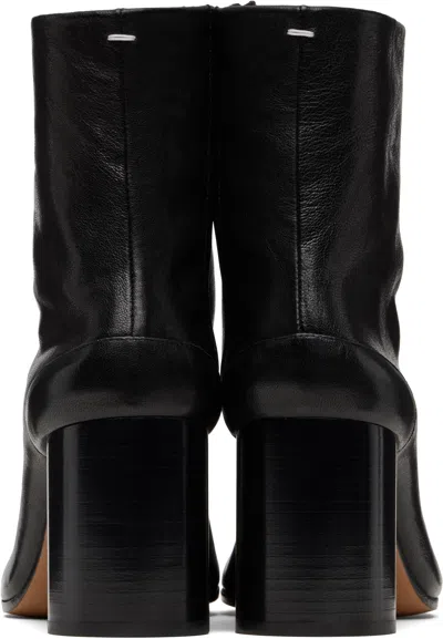 Maison Margiela Black Tabi Ankle Boots In Black