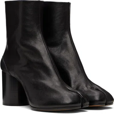Maison Margiela Black Tabi Ankle Boots In Black