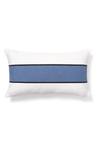 Brooks Brothers Striped Decorative Lumbar Throw Pillow In White