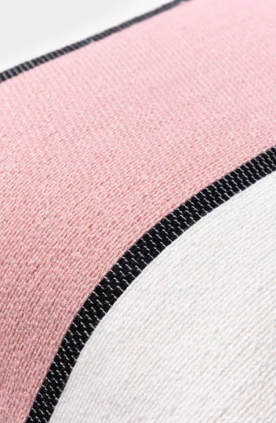 Brooks Brothers Striped Decorative Lumbar Throw Pillow In White