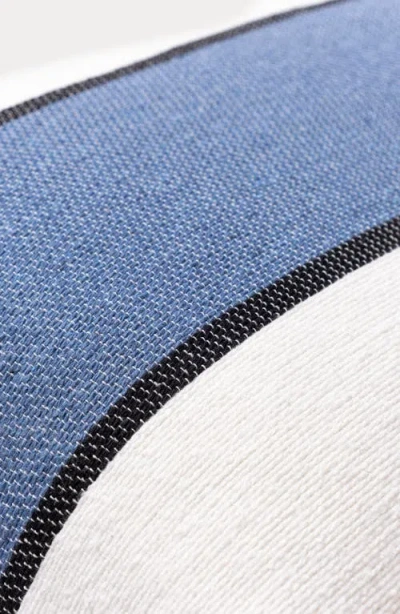 Brooks Brothers Striped Decorative Lumbar Throw Pillow In White