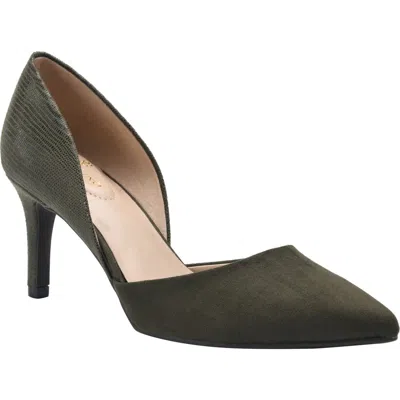 Bandolino Grenow2 Womens Pointed Toe D'orsay Heels In Green