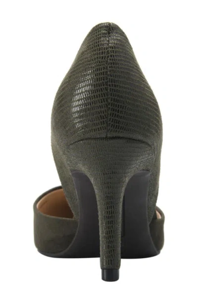 Bandolino Grenow2 Womens Pointed Toe D'orsay Heels In Green