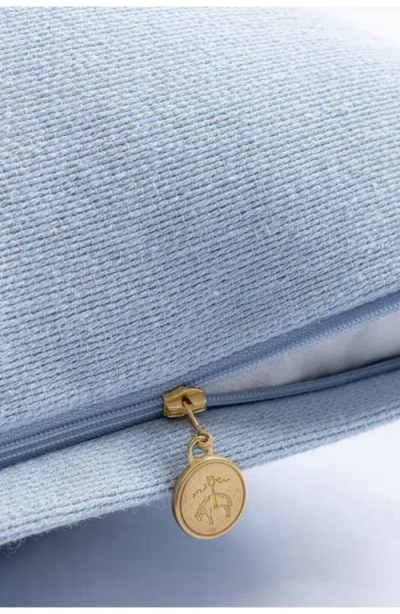 Brooks Brothers Signature Logo Cotton Throw Pillow In Blue