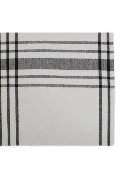 Design Imports Home Sweet Farmhouse Kitchen Textiles, 13" X 19", Set Of 6 In Black