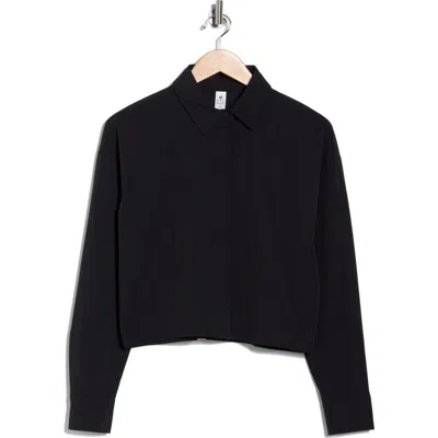 90 Degree By Reflex Meet & Greet Button-up Shirt In Black