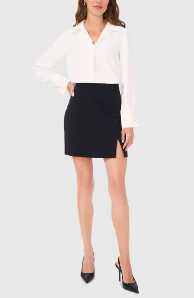 Halogenr Halogen(r) Split Cuff Button-up Top In White