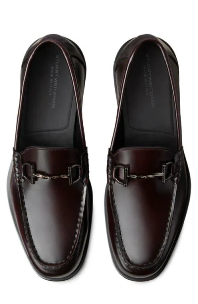 Stuart Weitzman Bowen Bit Loafer In Burgundy