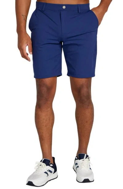 Redvanly Hanover Stretch Shorts In Blue