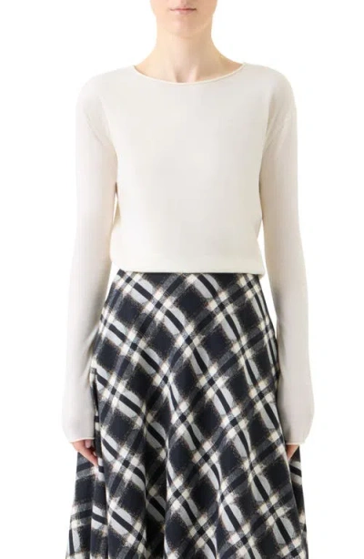 Akris Punto Long-sleeve T-shirt In White