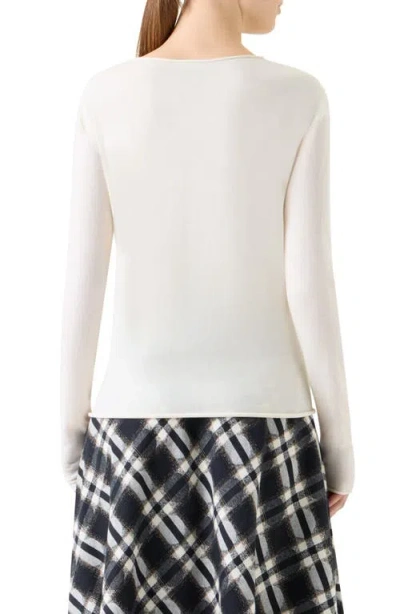 Akris Punto Long-sleeve T-shirt In White