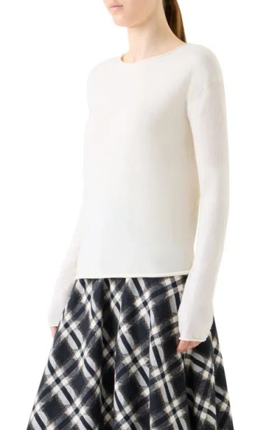 Akris Punto Long-sleeve T-shirt In White