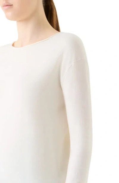Akris Punto Long-sleeve T-shirt In White