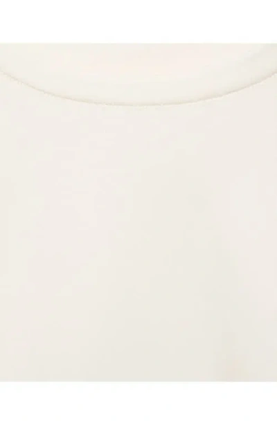 Mango Open Stitch Trim Maternity T-shirt In White