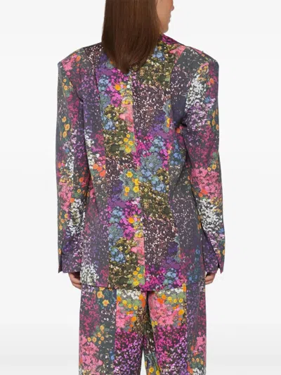 Rotate Birger Christensen Floral-print Blazer In Multi
