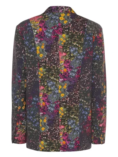 Rotate Birger Christensen Floral-print Blazer In Multi