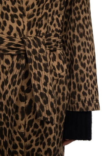 Zadig & Voltaire Womens Daim Mentle Leopard-print Cotton Coat In Animal Print