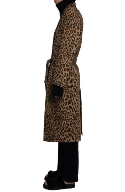 Zadig & Voltaire Womens Daim Mentle Leopard-print Cotton Coat In Animal Print